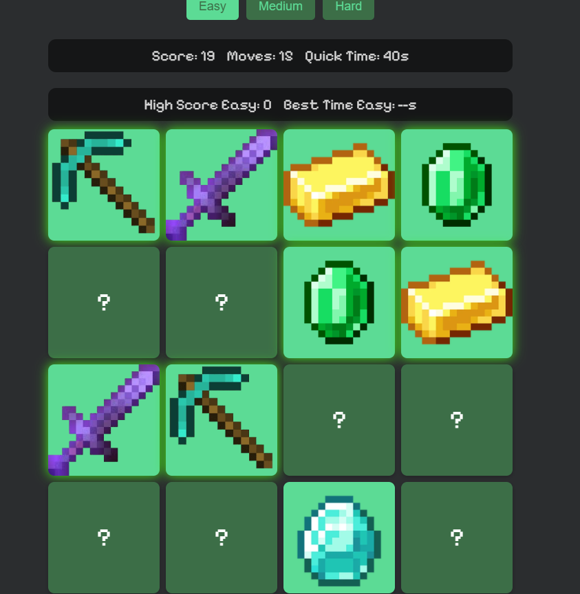 Memory Craft Game